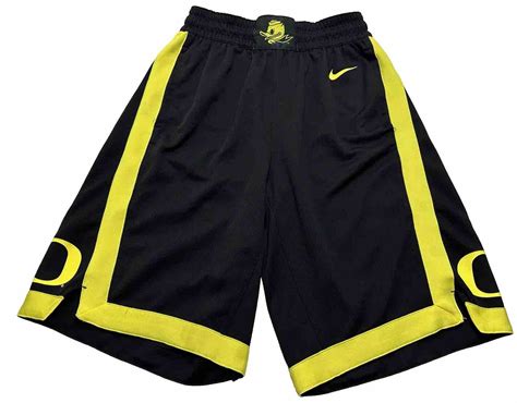 nike oregon ducks replica basketball shorts black yellow|Oregon Ducks Shorts (9) .